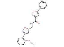 N-{[3-(2-methoxyphenyl)-5-isoxazolyl]methyl}-5-phenyl-3-isoxazolecarboxamide