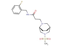 N-(2-fluorobenzyl)-3-[(1R*,5R*)-3-(methylsulfonyl)-3,6-diazabicyclo[3.2.2]non-6-yl]propanamide