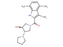 (3'S*,4'S*)-1'-[(3,4,7-trimethyl-1H-indol-2-yl)carbonyl]-1,3'-bipyrrolidin-4'-ol