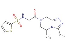 N-[2-(3,5-dimethyl-5,6-dihydro[1,2,4]triazolo[4,3-a]pyrazin-7(8H)-yl)-2-oxoethyl]thiophene-2-sulfonamide