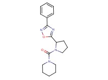 1-{[2-(3-phenyl-1,2,4-oxadiazol-5-yl)-1-pyrrolidinyl]carbonyl}piperidine
