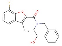 N-benzyl-7-fluoro-N-(2-hydroxyethyl)-3-methyl-1-benzofuran-2-carboxamide