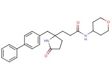 3-[2-(4-biphenylylmethyl)-5-oxo-2-pyrrolidinyl]-N-(tetrahydro-2H-pyran-4-yl)propanamide