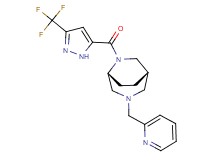 (1S*,5R*)-3-(pyridin-2-ylmethyl)-6-{[3-(trifluoromethyl)-1H-pyrazol-5-yl]carbonyl}-3,6-diazabicyclo[3.2.2]nonane