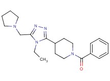 1-benzoyl-4-[4-ethyl-5-(pyrrolidin-1-ylmethyl)-4H-1,2,4-triazol-3-yl]piperidine