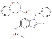 N-[1-benzyl-7-(2,3-dihydro-1,4-benzoxazepin-4(5H)-ylcarbonyl)-2-methyl-1H-benzimidazol-5-yl]acetamide