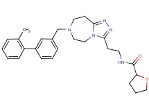N-(2-{7-[(2'-methyl-3-biphenylyl)methyl]-6,7,8,9-tetrahydro-5H-[1,2,4]triazolo[4,3-d][1,4]diazepin-3-yl}ethyl)tetrahydro-2-furancarboxamide