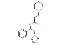 N-[2-(1H-imidazol-1-yl)-1-phenylethyl]-3-(1,2-oxazinan-2-yl)propanamide