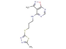 3-methyl-N-{3-[(5-methyl-1,3,4-thiadiazol-2-yl)thio]propyl}isoxazolo[5,4-d]pyrimidin-4-amine