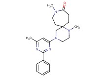 1,9-dimethyl-4-(6-methyl-2-phenylpyrimidin-4-yl)-1,4,9-triazaspiro[5.6]dodecan-10-one