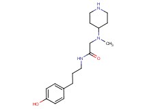 N~1~-[3-(4-hydroxyphenyl)propyl]-N~2~-methyl-N~2~-piperidin-4-ylglycinamide