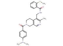 N-({7-[4-(dimethylamino)benzoyl]-3-methyl-5,6,7,8-tetrahydro-2,7-naphthyridin-4-yl}methyl)-2-(methylthio)benzamide