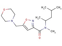 N-(1,3-dimethylbutyl)-N-methyl-5-(morpholin-4-ylmethyl)isoxazole-3-carboxamide