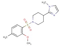 1-[(2-methoxy-4-methylphenyl)sulfonyl]-4-(1-methyl-1H-imidazol-2-yl)piperidine