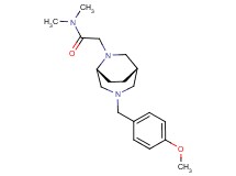 2-[(1S*,5R*)-3-(4-methoxybenzyl)-3,6-diazabicyclo[3.2.2]non-6-yl]-N,N-dimethylacetamide
