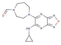 4-[6-(cyclopropylamino)[1,2,5]oxadiazolo[3,4-b]pyrazin-5-yl]-1,4-diazepane-1-carbaldehyde