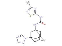 N-(3-methyl-1,2,4-thiadiazol-5-yl)-N'-[3-(1H-1,2,4-triazol-1-yl)-1-adamantyl]urea