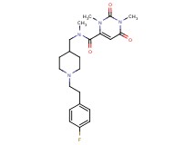 N-({1-[2-(4-fluorophenyl)ethyl]-4-piperidinyl}methyl)-N,1,3-trimethyl-2,6-dioxo-1,2,3,6-tetrahydro-4-pyrimidinecarboxamide