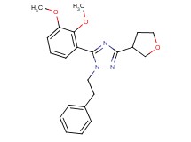 5-(2,3-dimethoxyphenyl)-1-(2-phenylethyl)-3-(tetrahydrofuran-3-yl)-1H-1,2,4-triazole