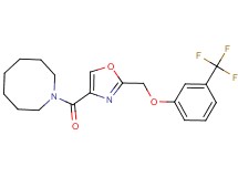 1-[(2-{[3-(trifluoromethyl)phenoxy]methyl}-1,3-oxazol-4-yl)carbonyl]azocane