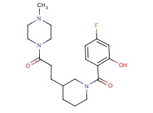 5-fluoro-2-({3-[3-(4-methylpiperazin-1-yl)-3-oxopropyl]piperidin-1-yl}carbonyl)phenol