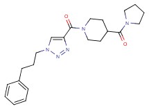 1-{[1-(3-phenylpropyl)-1H-1,2,3-triazol-4-yl]carbonyl}-4-(1-pyrrolidinylcarbonyl)piperidine