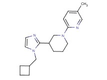 2-{3-[1-(cyclobutylmethyl)-1H-imidazol-2-yl]-1-piperidinyl}-5-methylpyridine