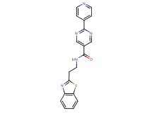 N-[2-(1,3-benzothiazol-2-yl)ethyl]-2-(4-pyridinyl)-5-pyrimidinecarboxamide