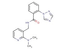 N-{[2-(dimethylamino)pyridin-3-yl]methyl}-2-(1H-1,2,4-triazol-1-yl)benzamide