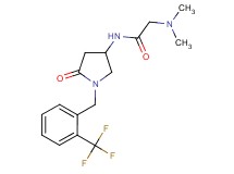 N~2~,N~2~-dimethyl-N~1~-{5-oxo-1-[2-(trifluoromethyl)benzyl]-3-pyrrolidinyl}glycinamide