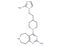 4-{4-[2-(2-methyl-1H-imidazol-1-yl)ethyl]piperidin-1-yl}-6,7,8,9-tetrahydro-5H-pyrimido[4,5-d]azepin-2-amine