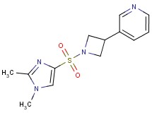 3-{1-[(1,2-dimethyl-1H-imidazol-4-yl)sulfonyl]-3-azetidinyl}pyridine