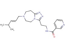 N-(2-{7-[(2E)-4-methyl-2-penten-1-yl]-6,7,8,9-tetrahydro-5H-[1,2,4]triazolo[4,3-d][1,4]diazepin-3-yl}ethyl)nicotinamide