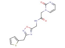 2-(2-oxopyrimidin-1(2H)-yl)-N-{[3-(2-thienylmethyl)-1,2,4-oxadiazol-5-yl]methyl}acetamide