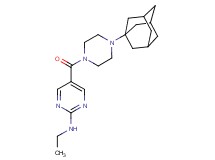 5-{[4-(1-adamantyl)-1-piperazinyl]carbonyl}-N-ethyl-2-pyrimidinamine