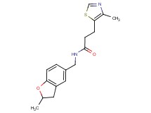 N-[(2-methyl-2,3-dihydro-1-benzofuran-5-yl)methyl]-3-(4-methyl-1,3-thiazol-5-yl)propanamide
