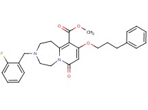 methyl 3-(2-fluorobenzyl)-7-oxo-9-(3-phenylpropoxy)-1,2,3,4,5,7-hexahydropyrido[1,2-d][1,4]diazepine-10-carboxylate