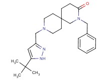 2-benzyl-9-[(5-tert-butyl-1H-pyrazol-3-yl)methyl]-2,9-diazaspiro[5.5]undecan-3-one