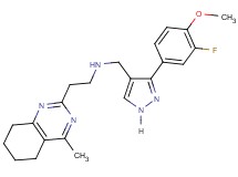 N-{[3-(3-fluoro-4-methoxyphenyl)-1H-pyrazol-4-yl]methyl}-2-(4-methyl-5,6,7,8-tetrahydro-2-quinazolinyl)ethanamine