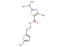 2-isopropyl-4-methyl-N-[2-(5-methyl-2-thienyl)ethyl]-1,3-thiazole-5-carboxamide