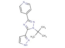 4-[1-tert-butyl-5-(1H-pyrazol-3-yl)-1H-1,2,4-triazol-3-yl]pyridine