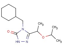 4-(cyclohexylmethyl)-5-(1-isopropoxyethyl)-2,4-dihydro-3H-1,2,4-triazol-3-one