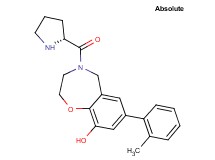 7-(2-methylphenyl)-4-D-prolyl-2,3,4,5-tetrahydro-1,4-benzoxazepin-9-ol hydrochloride