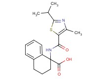 1-{[(2-isopropyl-4-methyl-1,3-thiazol-5-yl)carbonyl]amino}-1,2,3,4-tetrahydro-1-naphthalenecarboxylic acid