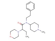 N-(1-methyl-4-piperidinyl)-2-(4-morpholinyl)-N-(2-phenylethyl)butanamide