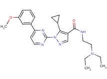 5-cyclopropyl-N-[2-(diethylamino)ethyl]-1-[4-(3-methoxyphenyl)-2-pyrimidinyl]-1H-pyrazole-4-carboxamide