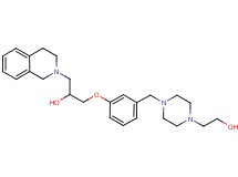 1-(3,4-dihydro-2(1H)-isoquinolinyl)-3-(3-{[4-(2-hydroxyethyl)-1-piperazinyl]methyl}phenoxy)-2-propanol