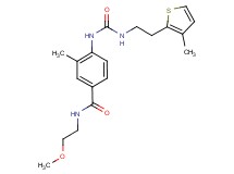 N-(2-methoxyethyl)-3-methyl-4-[({[2-(3-methyl-2-thienyl)ethyl]amino}carbonyl)amino]benzamide