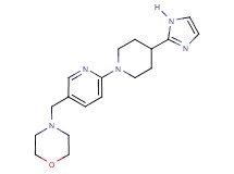 4-({6-[4-(1H-imidazol-2-yl)-1-piperidinyl]-3-pyridinyl}methyl)morpholine