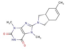 3,7-dimethyl-8-[(3aR*,7aS*)-5-methyl-1,3,3a,4,7,7a-hexahydro-2H-isoindol-2-yl]-3,7-dihydro-1H-purine-2,6-dione